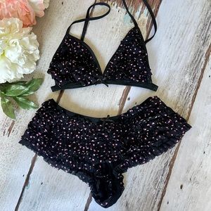 Honeydew Intimates hearts lingerie set
